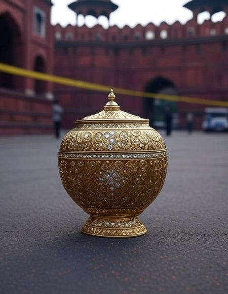 लाल किला परिसर से कीमती कलश चोरी, पुलिस जांच में जुटी